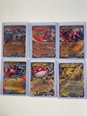 Pokémon EX Lot - Annihilape, Ho-Oh, Koraidon, Mega Lucario, Voltorb and Zapdos